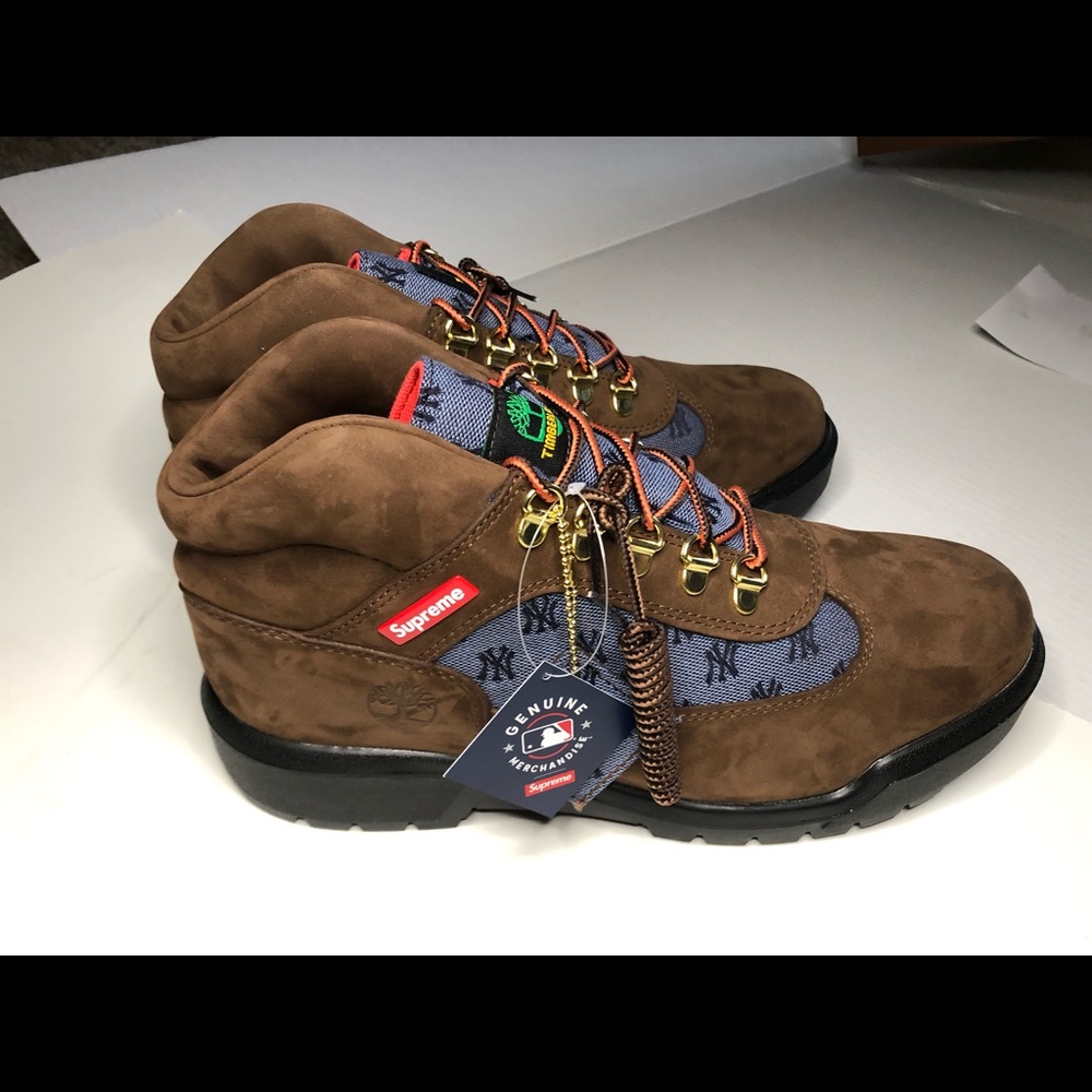 Supre Timberland New York Yankee Field Boot Brown Size 9.5